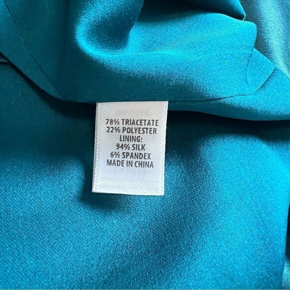 St. John Satin Dress with Embellishments Size 12 - Picture 7 of 10